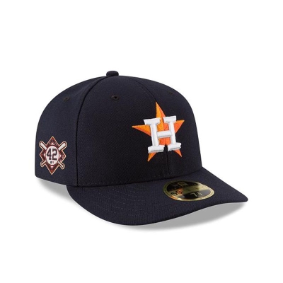 Blue Houston Astros Hat - New Era MLB Jackie Robinson Day Low Profile 59FIFTY Fitted Caps USA1795862